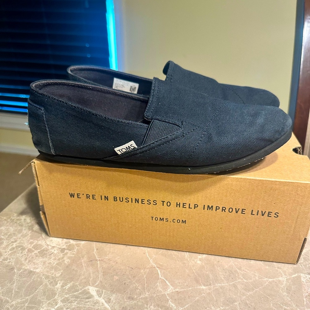 Toms Redondo Black Oxford